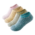 thumbnail image 1 of Womens Fuzzy Socks Cozy Fluffy Winter Warm Slipper Socks Microfiber Soft Home Sleeping Socks with Non Slip Grips Size 5-9, 1 of 10