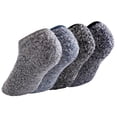 thumbnail image 1 of Womens Fuzzy Socks Cozy Fluffy Winter Warm Slipper Socks Microfiber Soft Home Sleeping Socks with Non Slip Grips Size 5-9, 1 of 10