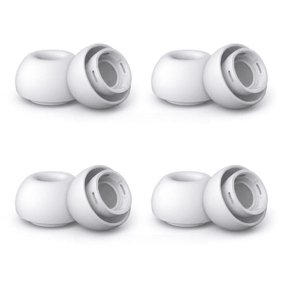 4 Pairs Ear Tips Replacement Compatible with AirPods Pro & Pro 2, XS/S/M/L