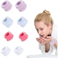 thumbnail image 1 of 4 Pairs Face Washing Wristbands Wrist Spa Washband Microfiber Wrist Wash Towel Band Wristband Scrunchies for Washing Face Absorbent Wrist Sweatband for Women Prevent Liquid from Spilling, 1 of 5