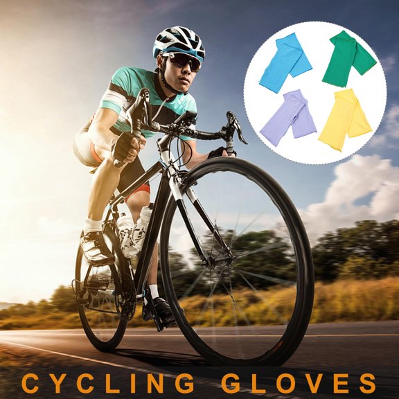 4 Pairs Fishing Gloves Protection Modal Green Non-slip Ultraviolet Proof Women Outdoor Sports