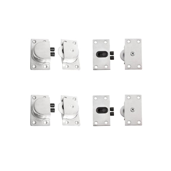 4 Pairs Furniture Roller Wheels Sliding Door Pulley Nylon Single Wheel Sliding Door Roller Wardrobe Closet Cabinet Drawer Sliding