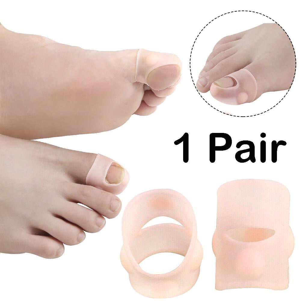 4 Pairs Gel Toe Protectors Ingrown Toenail Corrector Toenails Pads Paronychia Correction Tool