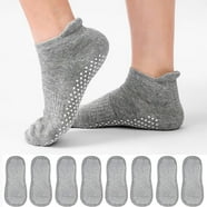 NOVAYARD 6 Pairs Non Slip Grip Socks For Hospital, Yoga, Pilates - Men & Women - Black - Large | Buy Now With Express International Delivery