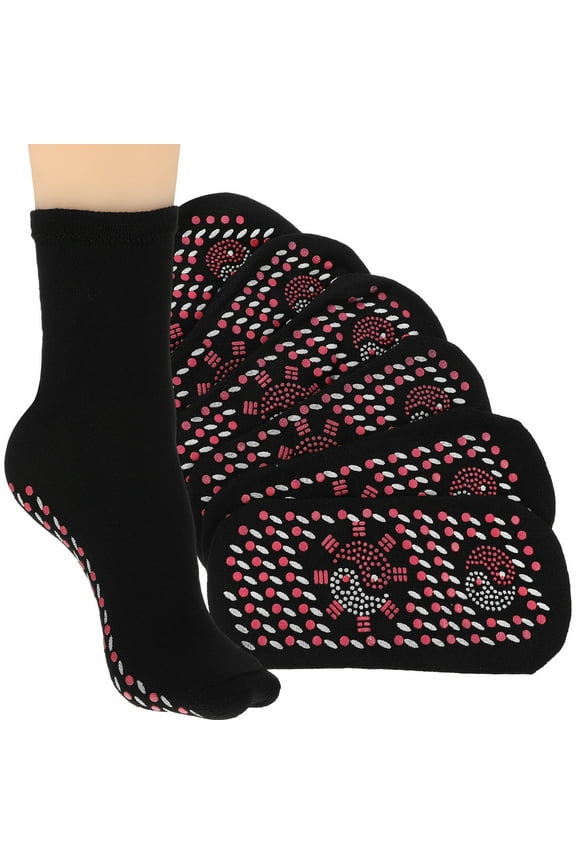 4 Pairs Heated Socks for Men Rechargeable Thermal Mid-calf Women's Everyday and