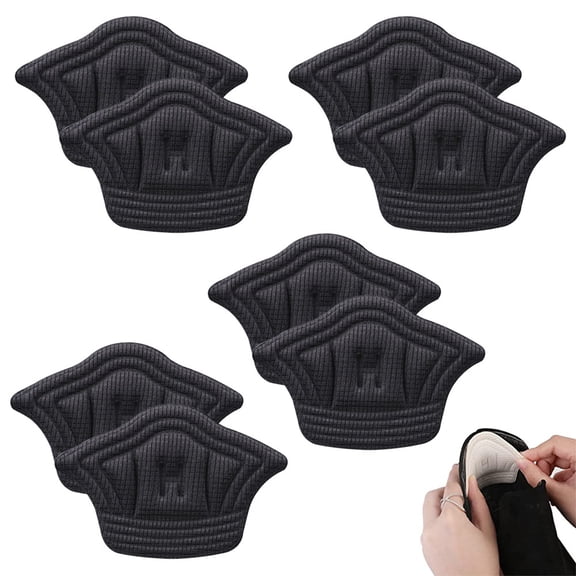 4 Pairs Heel Cushion for Loose Shoes,Heel Grip Inserts Heel Pads for Shoes,Rubbing,Blisters Heel Sticker for Shoes Too Big Shoes Filler Heel Liner for Leather & Running Shoes