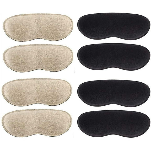 4 Pairs Heel Grips for Men and Women, Heel Pads for Shoes Too Big, Self-Adhesive Heel Cushion Inserts for Loose Shoes - Heel Pain Relief Bunion Callus Blisters