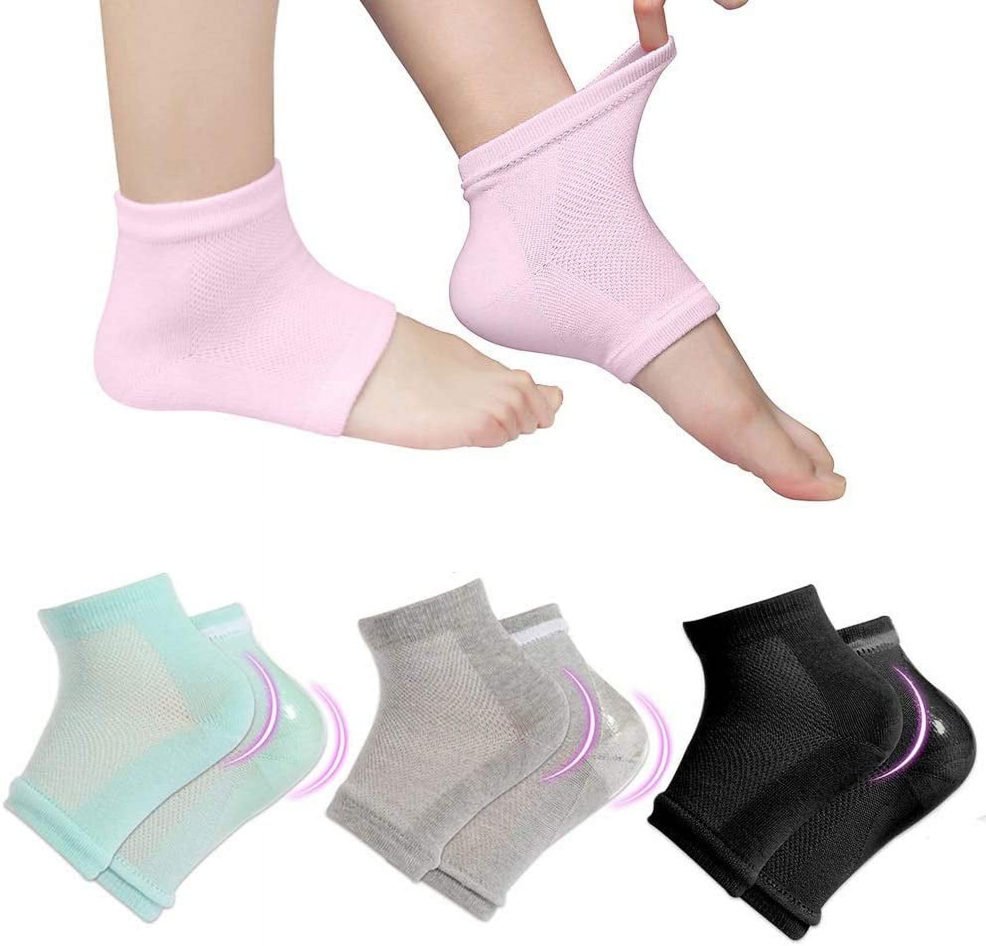 Aloe Moisture, Aloe Socks, Pink and White, 2 Pairs