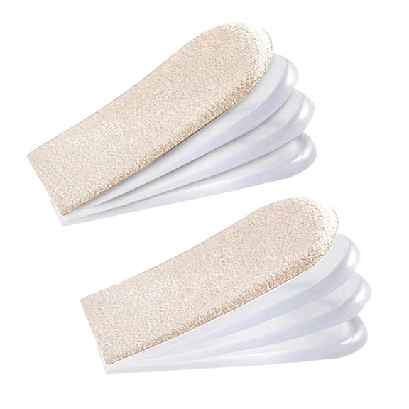 4 Pairs Height Increase Heel Lift Inserts, Silicone Gel, Adjustable, Reusable Washable, Sweat Wicking Anti , for Men Women All Shoes