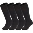 thumbnail image 1 of 4 Pairs Kids Soccer Socks Baseball Softball Youth Athletic Boys Girls Knee High Socks, 1 of 6