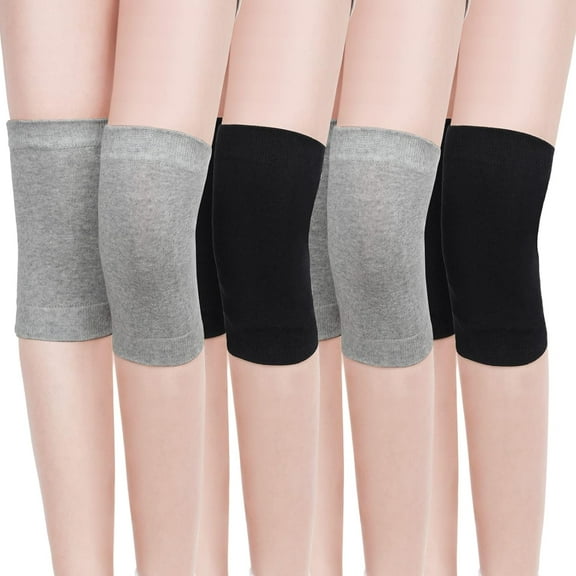 4 Pairs Knee Warmers for Women Men Breathable Leg Warmers Knee Brace Pad Leg Compression Sleeve for Cycling Running Sports