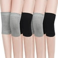 thumbnail image 1 of 4 Pairs Knee Warmers for Women Men Knee Braces Liner Sleeve Supports Knee Compression Sleeve Winter Cycling Ski, 1 of 7
