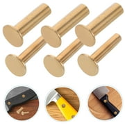 4 Pairs Knife Handle Rivets Knife Handle Fixing Bolt Copper Fasteners Knife Handle Diy Rivet Replacement Rivet Set For Knife Handles