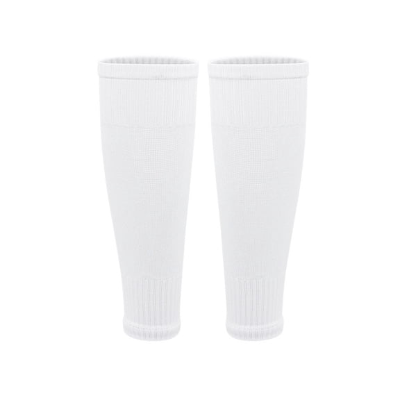 4 Pairs Leg Sleeves to Accompany Socks Calf Compression for Soccer, Football, Basketball, Match Your Team Kit Red+white