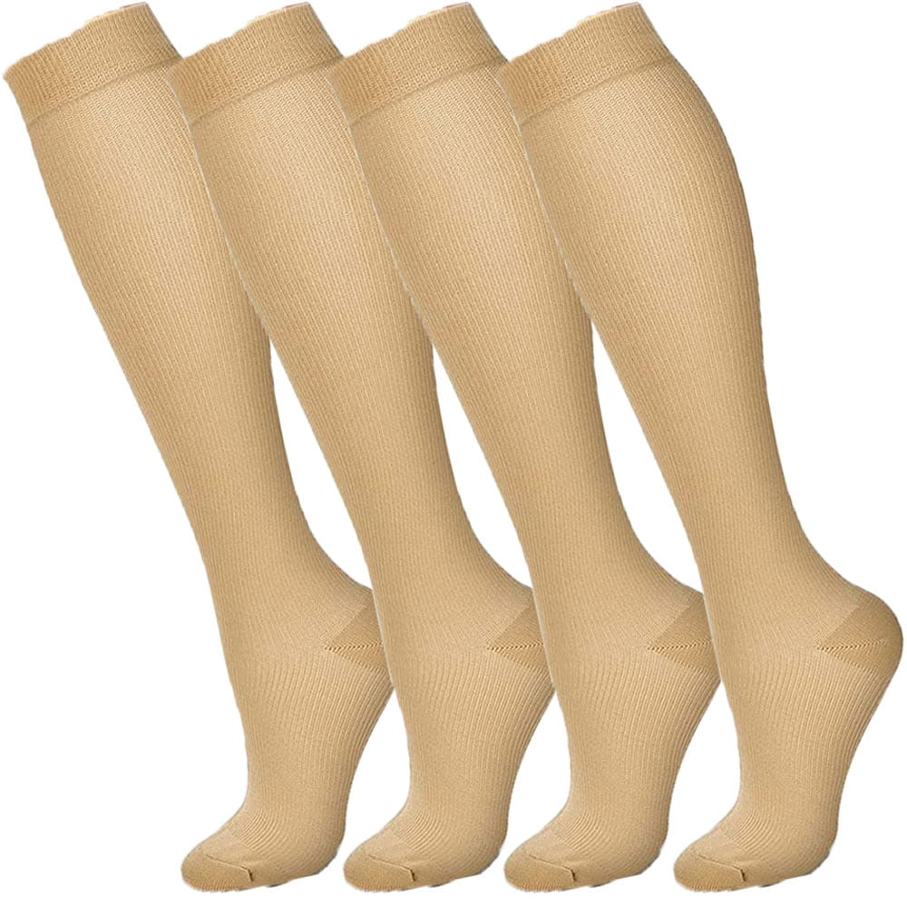 ALAZA White Whale Cherry Blossom Compression Socks – Graduated Support For Running, Cycling, Travel, Men & Women