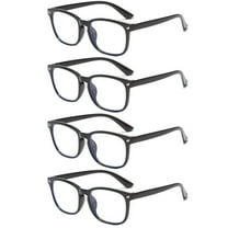 4 Pairs Men Women Unisex Round Frame Blue Light Blocking Reading Glasses Readers  0.75