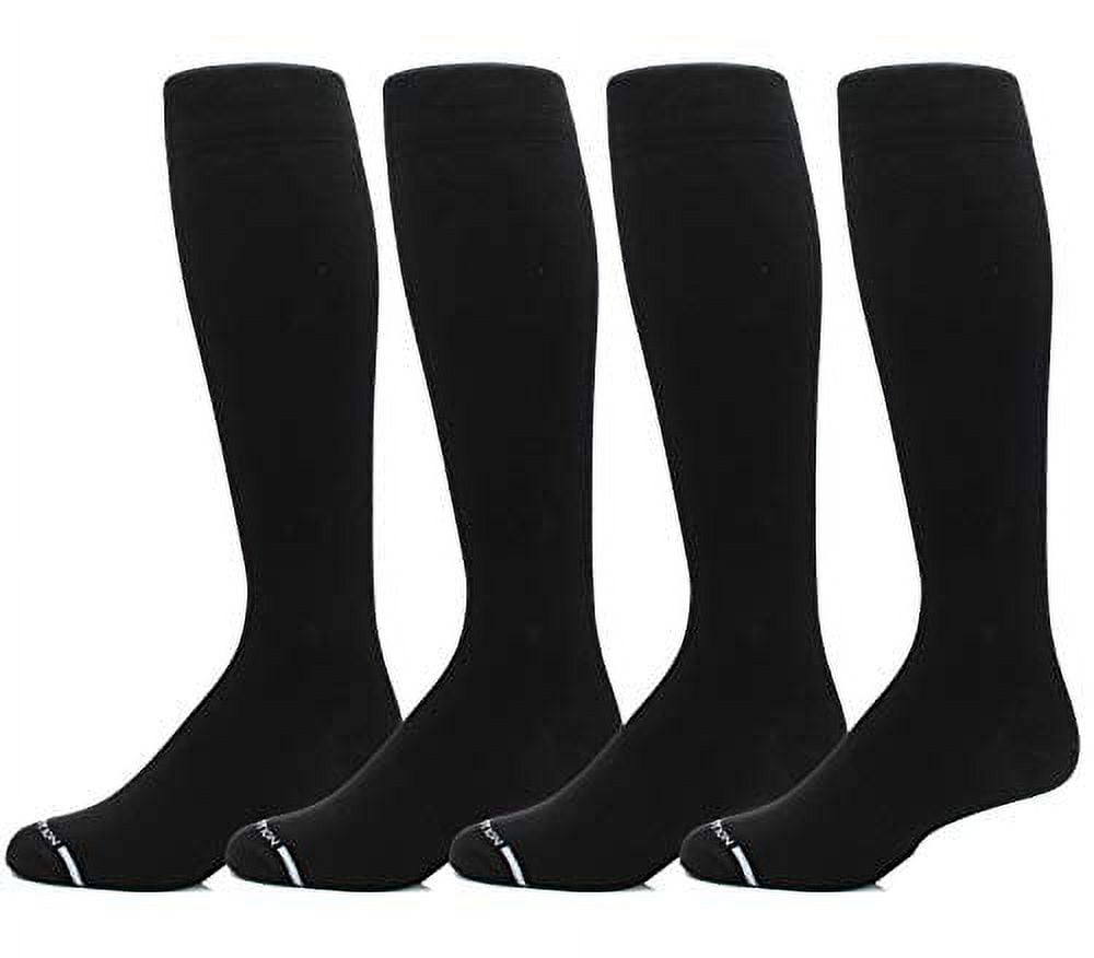 4 Pairs Men's Dr. Motion Athletic Traveler Graduated Compression Knee
