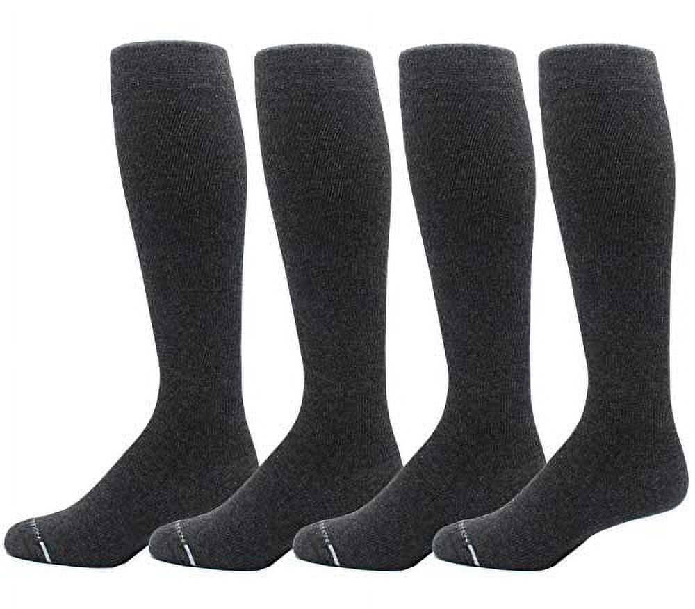 4 Pairs Men's Dr. Motion Athletic Traveler Graduated Compression Knee