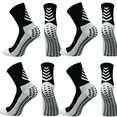 thumbnail image 1 of 4 Pairs Men‘s Grip Soccer Socks Non Slip Grippy Women Socks for Football Basketball Sports, 1 of 5