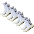 thumbnail image 1 of 4 Pairs Mens Grip Soccer Socks Non Slip Grippy Women Socks for Football Basketball Sports, 1 of 6