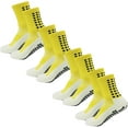 thumbnail image 1 of 4 Pairs Mens Grip Soccer Socks Non Slip Grippy Women Socks for Football Basketball Sports, 1 of 6