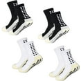 thumbnail image 1 of Sainberth 4 Pairs Mens Grip Soccer Socks Non Slip for Football Basketball, 1 of 6