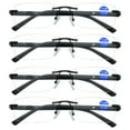 thumbnail image 1 of 4 Pairs Mens Rectangular Rimless Blue Light Blocking Reading Glasses Spring Hinge Readers +3.00, 1 of 6