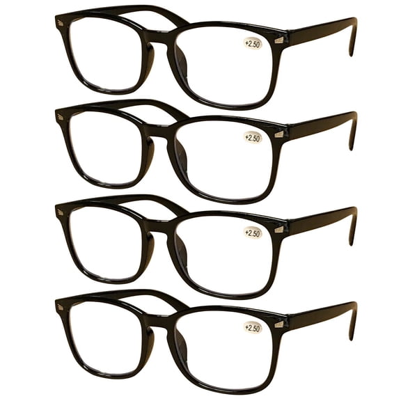4 Pairs Mens Unisex Blue Light Blocking Reading Glasses Anti Blue Light Readers +1.75
