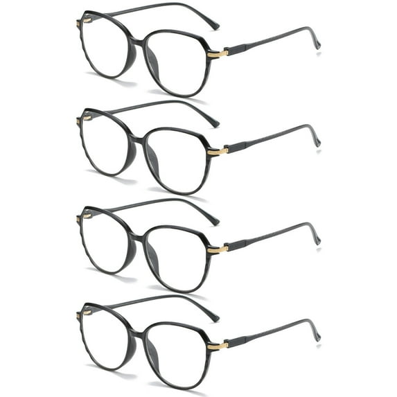 4 Pairs Mens Womens Big Frame Round Reading Glasses Readers Presbyopic glasses