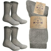 4 Pairs Merino Wool Socks for Men & Women, Thermal, Warm Sock Hiking Winter, Bulk Pack