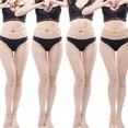 thumbnail image 1 of 4 Pairs Mini Small Medium Large Holes Plain Fishnet Tight Multi Colors Black White Women Fashion, 1 of 1