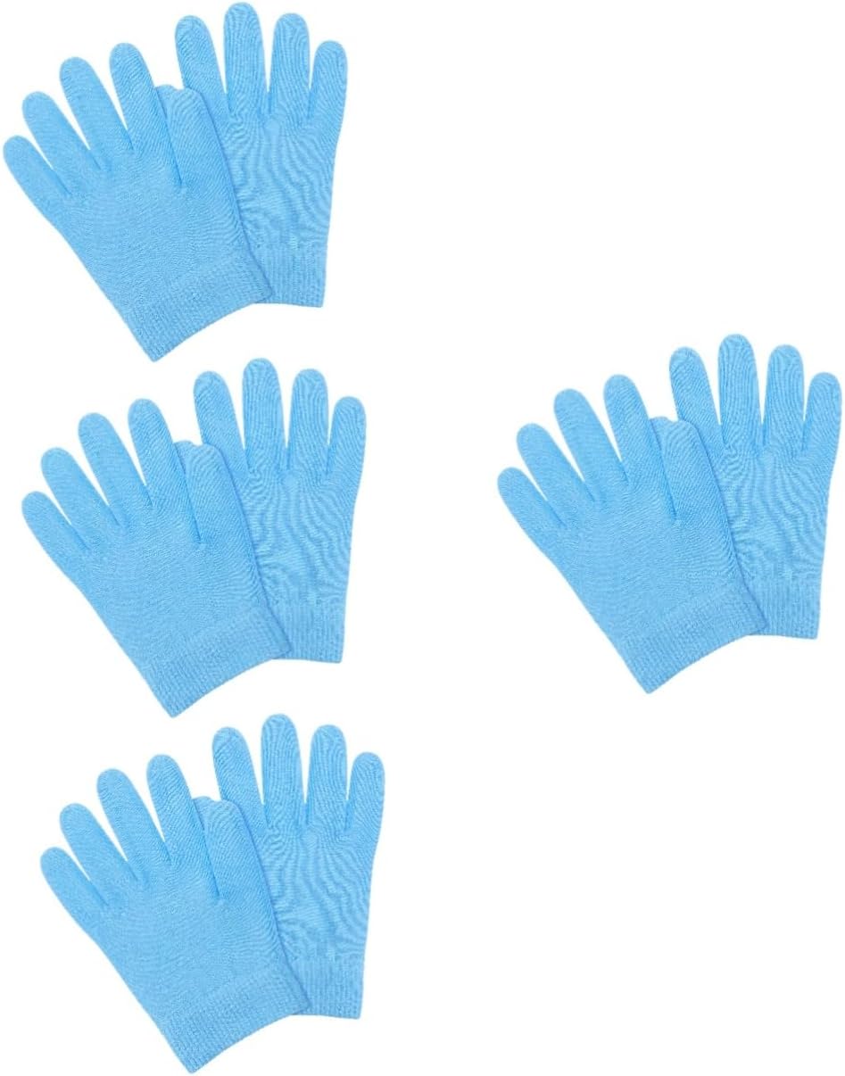 4 Pairs Night Moisturizing Gloves Hand Mask Gloves Overnight Spa Gloves
