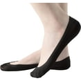 thumbnail image 1 of 4 Pairs No Show Liner Socks Women's Low Cut Cotton Nylon Boat Invisible Hidden Socks Non-Slip for Flats, 1 of 1