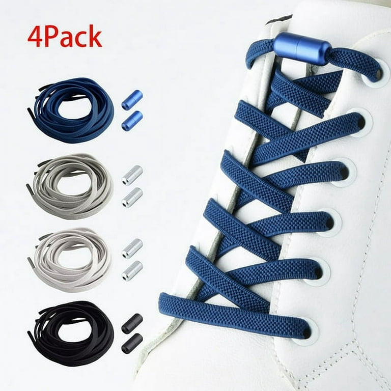 No Tie Lock Shoelaces Elastic Shoe Laces String For Kids Adults Sport  Sneakers – Tacos Y Mas