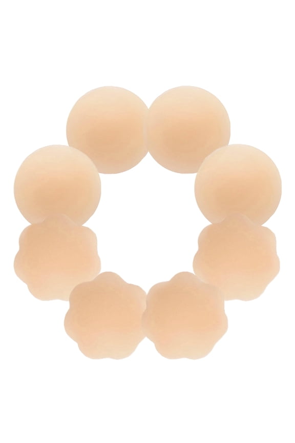 4 Pairs Pasties Covers for Women, Reusable Adhesive Silicone Covers No Show