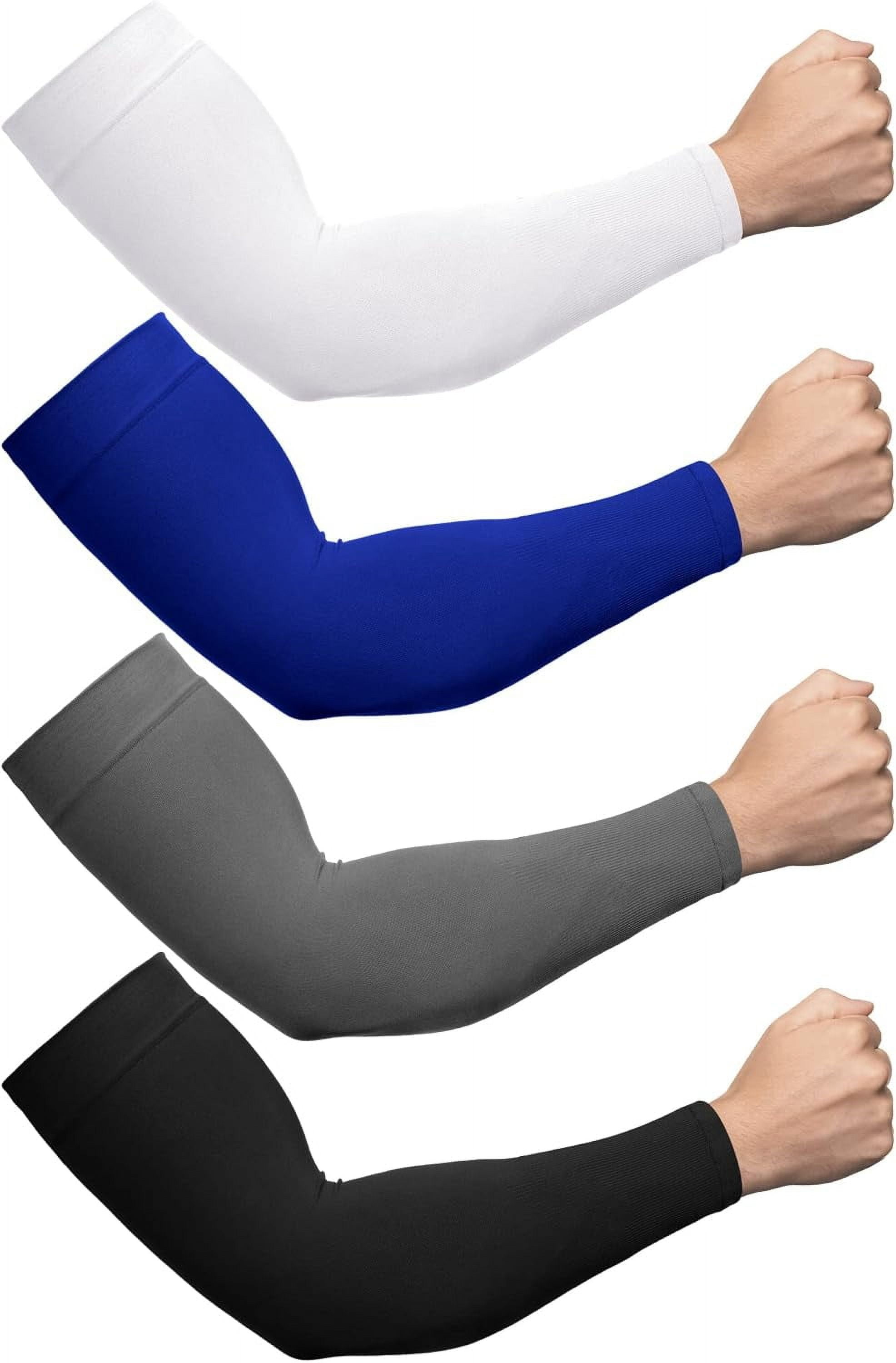 4 Pairs Plus Size Cooling Arm Sleeves Sun Sleeves Men Women UV Sun ...