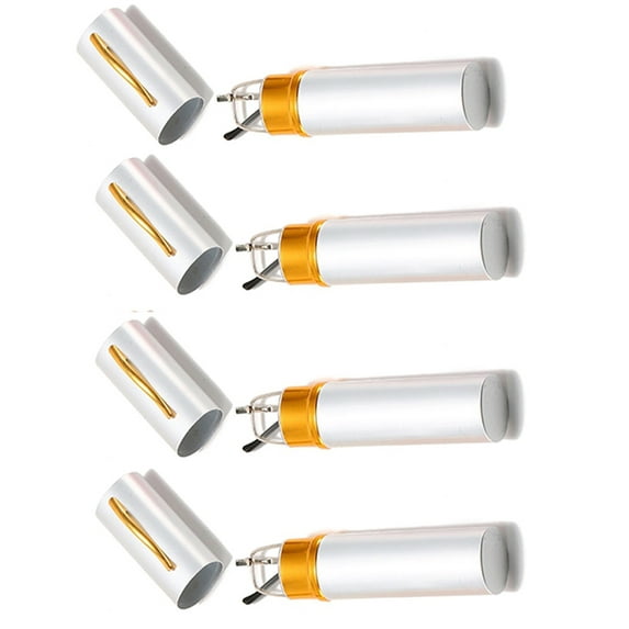 4 Pairs Pocket Reading Glasses Metal Readers with Pen Tube Case Slim Mini