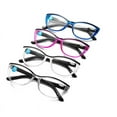 thumbnail image 1 of 4 Pairs Reading Glasses Spring Hinges Readers Cat Eye For Womens, 1 of 5
