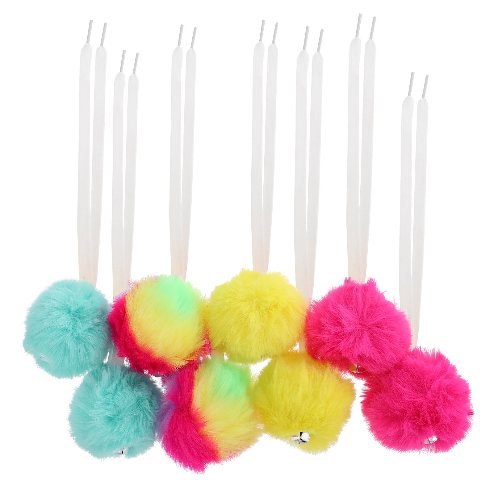 4 Pairs Roller Balls Shoelaces Ice Shoes Pompom Roller Skates Decors Roller Skates Poms Shoelaces