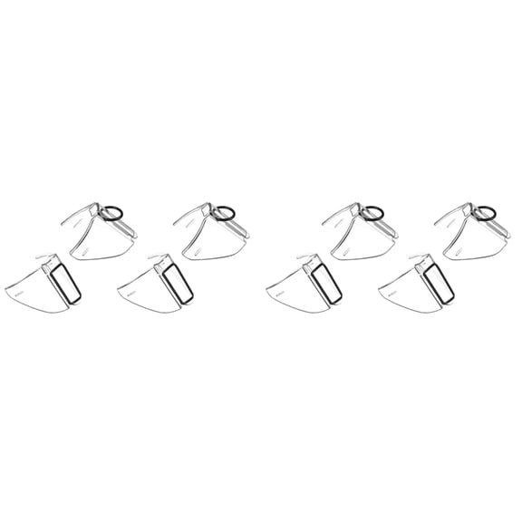 4 Pairs Safety Glasses Side Shield on Eye Glasse Side Shield Anti-Slip on Side Shield for Safety Glasses