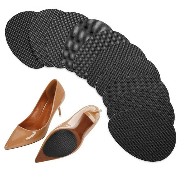 4 Pairs Shoe Bottom Grip Pads Slipper Soles for Crochet Non Heel Pads Shoe Cushion for Heels Non-Slip Shoes Stickers No Skid Shoe Pads Non Pads Resin Gel Front Feet Shoe Stickers