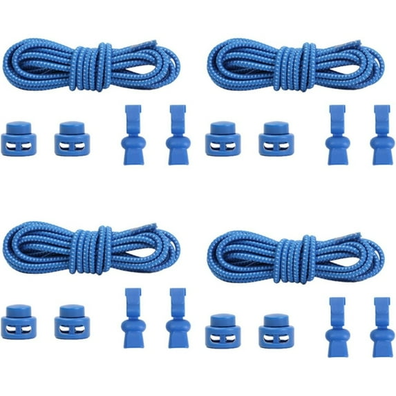 4 Pairs Shoe Laces Elastic Shoelace Spring Buckle, No-Tie Shoelaces, Adult Kids Shoe Accessories Shoe Lazy Laces