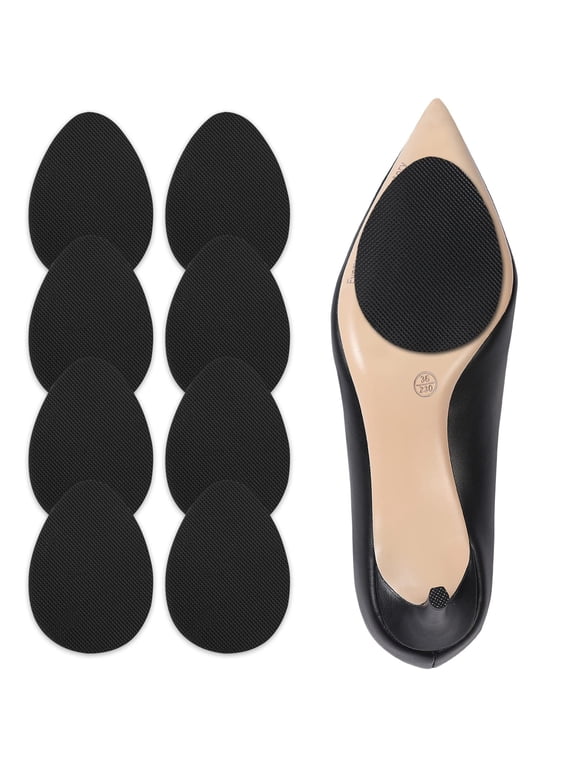 4 Pairs Shoe Sole Protector for Heels,Shoe Grips on Bottom of Shoes, Anti Slip Shoe Grips,Non Slip Shoe Pads,Non Slip Pads for Shoes, Shoe Gummies for Heels