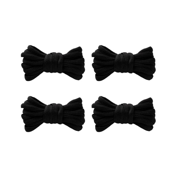 4 Pairs Shoelaces, Round Sports Shoelaces, Elastic Basketball Shoelaces, Solid Color Flat Shoelaces for Replacement Shoes