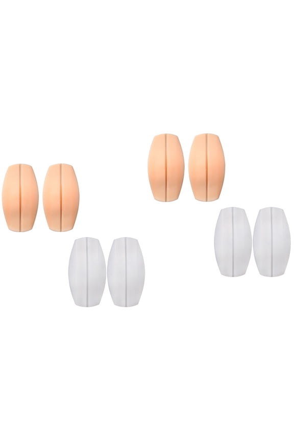 4 Pairs  Shoulder Girdle Pads Bra Strap Cushion Silicone Decompression Pad Anti-Slip Shoulder Pads