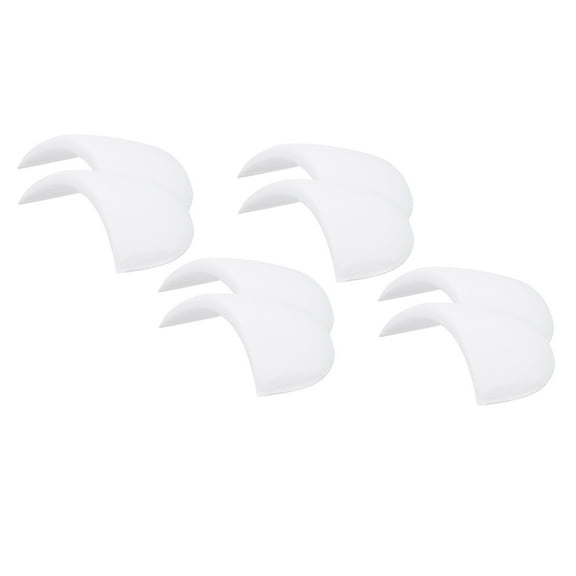 4 Pairs Shoulder Pads, Costume Shoulder Pads Sponge Pads Gauze Thick for Women Clothing Men Blazer Suit, White,L