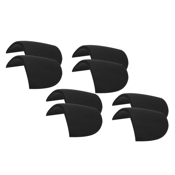 4 Pairs Shoulder Pads, Costume Shoulder Pads Sponge Pads Gauze for Women Clothing Men Blazer Suit, Black,M
