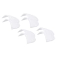 thumbnail image 1 of 4 Pairs Shoulder Pads, Costume Shoulder Pads Sponge Pads Gauze for Women Clothing Men Blazer Suit, White,L, 1 of 6