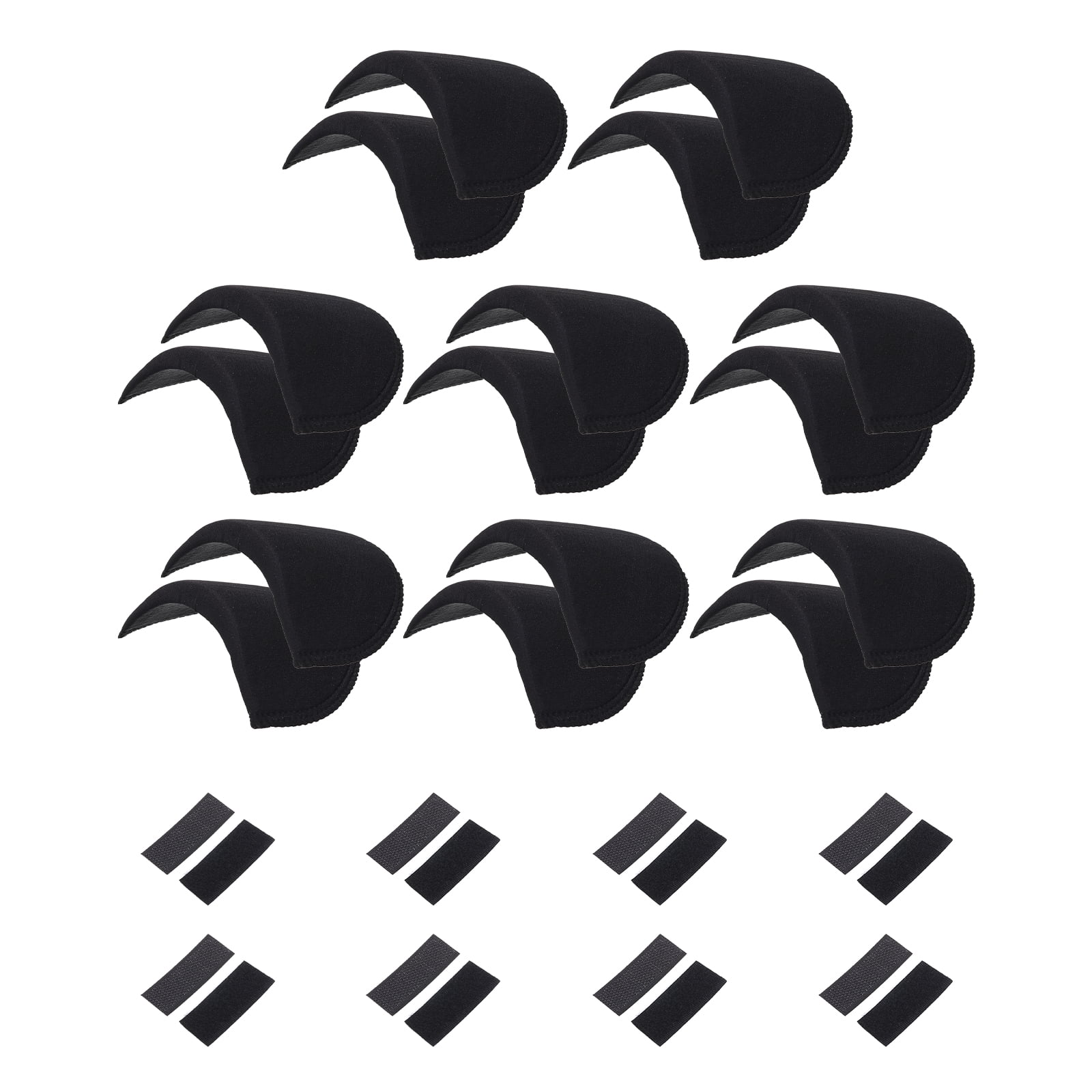 4 Pairs Shoulder Pads, Costume Shoulder Pads Sponge Pads Reusable Removable for Women Clothing Men, Black