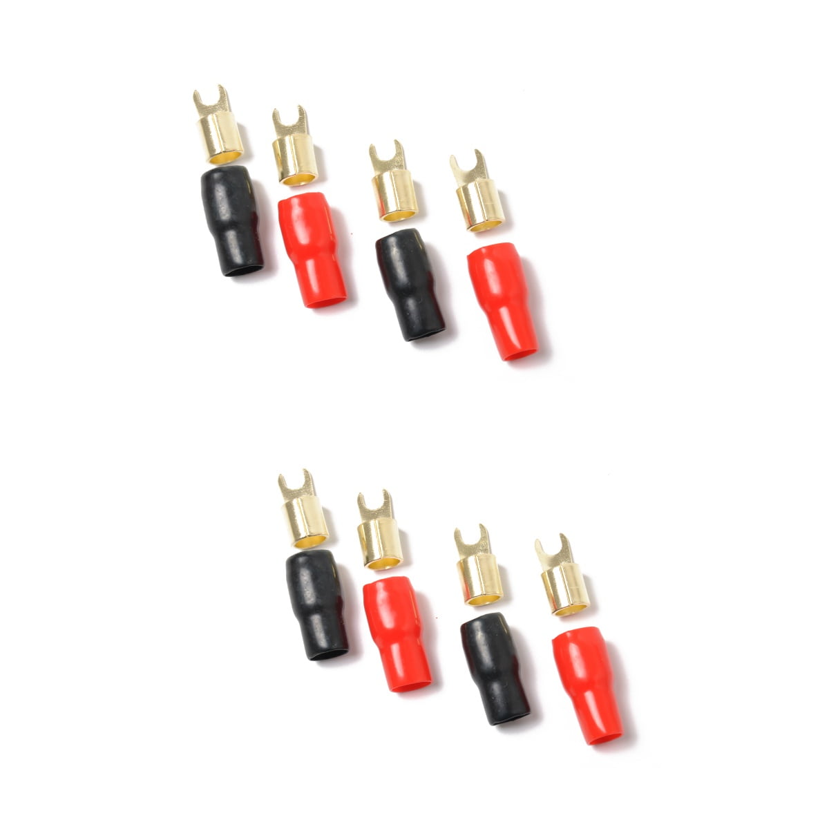 4 Pairs Speakers Currents Spade Terminal Speaker Wire Connectors Crimp